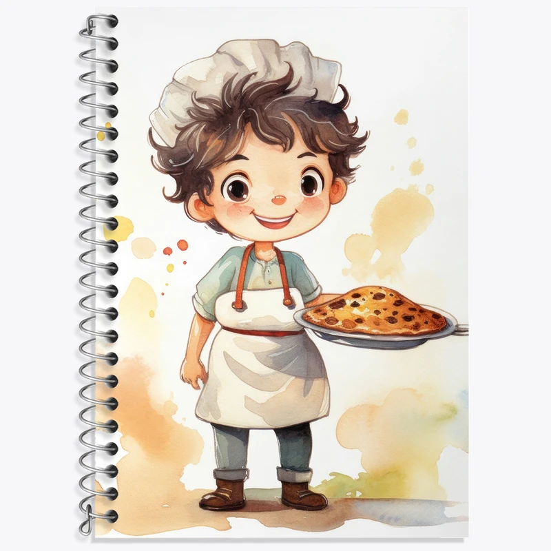 دفتر لغت 50 برگ خندالو طرح پسر شیرینی پز کد N2220