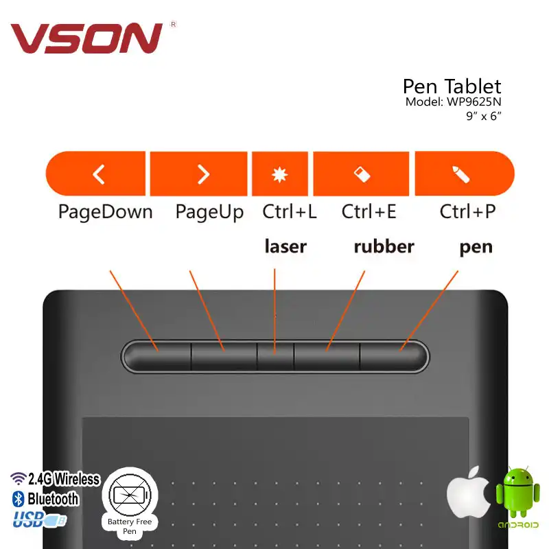 تبلت گرافیکی ویسون مدل WP9625N
