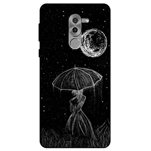 Megafone Girl and Moon 1369 Cover For Honor 6X