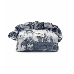 Stitch_Ellaa Handmade Toile de Jouy Quilted Makeup Bag