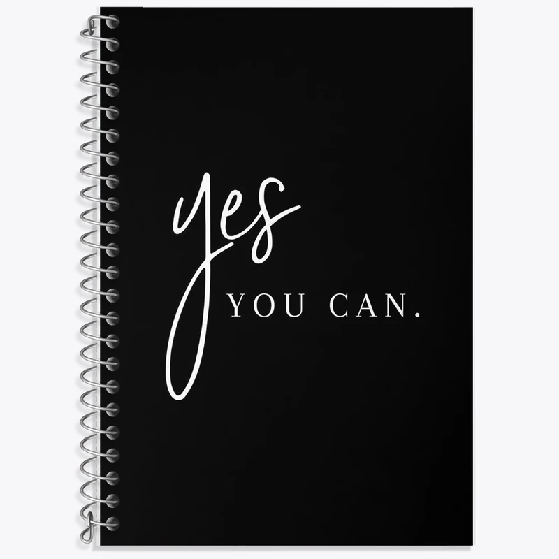 دفتر زبان 50 برگ خندالو مدل دو خط طرح Yes You Can کد F1254