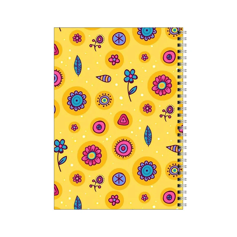 دفتر مشق 80 برگ بامبیلیپ طرح پترن گل گلی کد 2819996