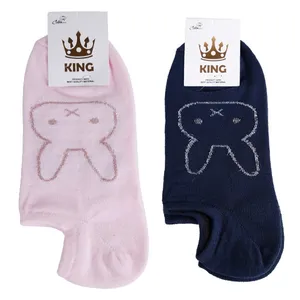 جوراب دخترانه مدل مچی کد 007 مجموعه 2 عددی