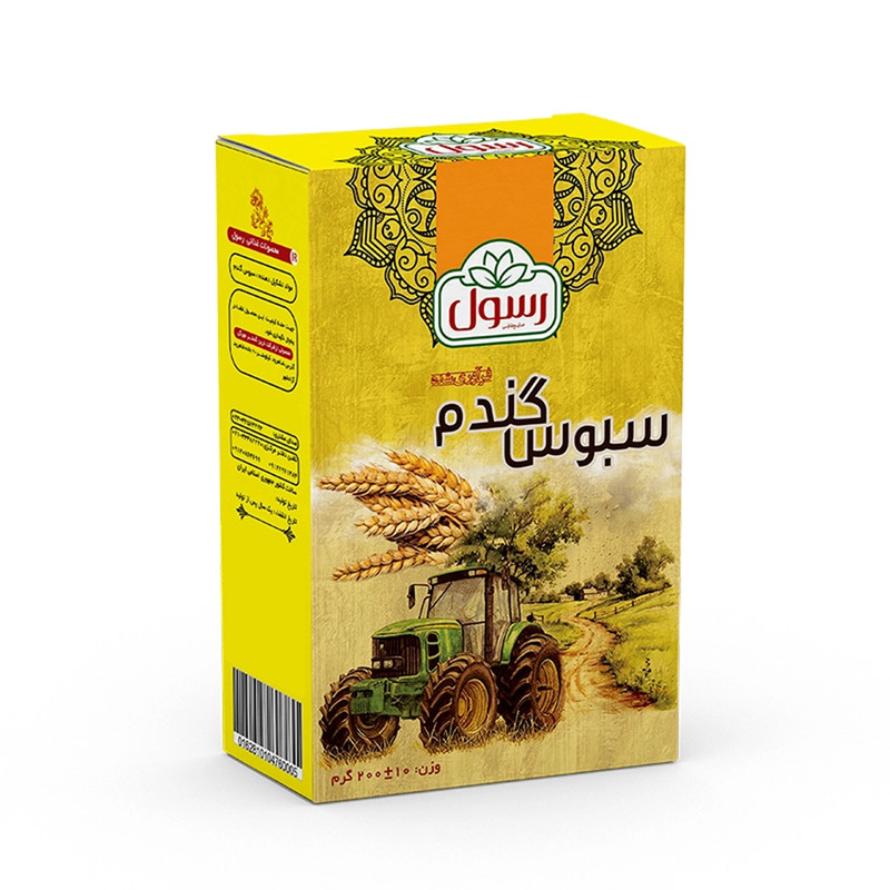 سبوس گندم رسول کد 06 وزن 200 گرم