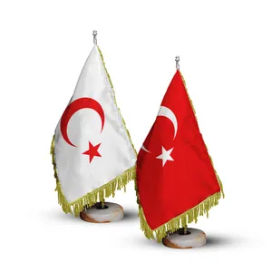 پرچم رومیزی مدل ترکیه مجموعه 2 عددی