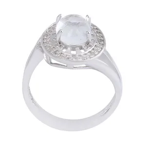 انگشتر نقره زنانه بازرگانی میلادی مدل  سنگ در نجف کد AWR_1047