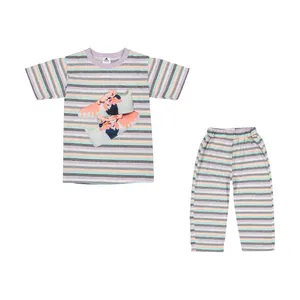 ست تی شرت آستین کوتاه و شلوارک دخترانه کیکی رایکی مدل KBB06351-036