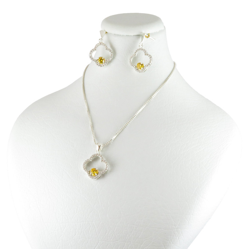 نیم ست نقره زنانه کد AV185-S4.5 C3 نیم ست نقره زنانه کد AV185-S4.5 C3