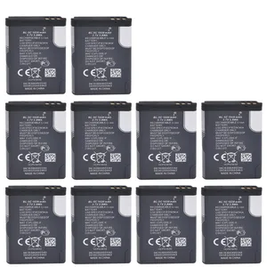 باتری موبایل مدل BL-5C با ظرفیت 1020میلی آمپرساعت مناسب برای گوشی موبایل نوکیا 5C بسته 10 عددی