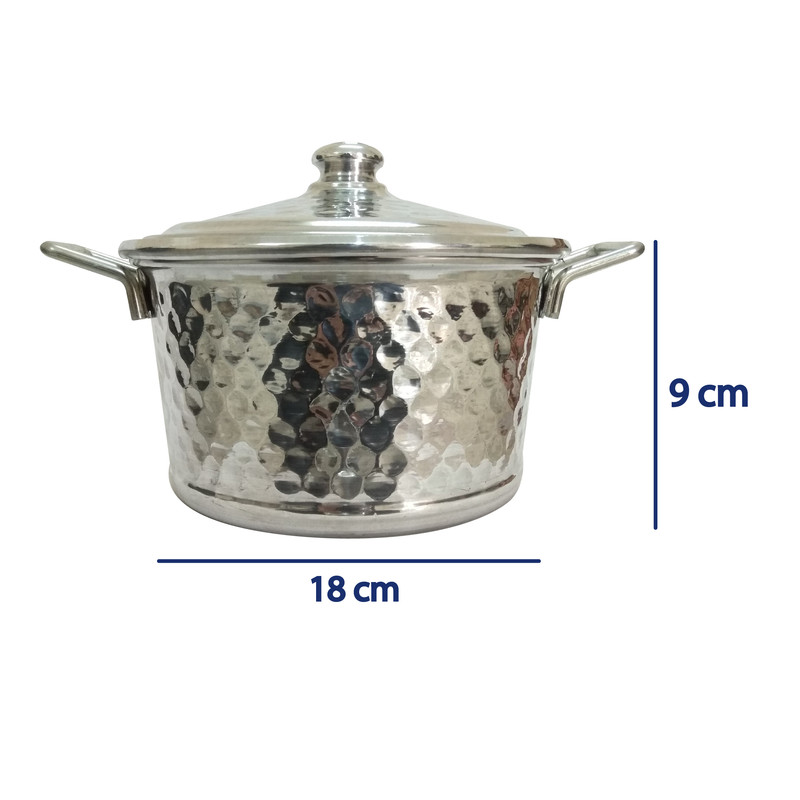 سرویس قابلمه 8 پارچه مدل نگین دسته دار کد TIK 4