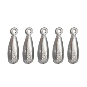 سرب ماهیگیری مدل اشکی کد 3-80g بسته 5 عددی