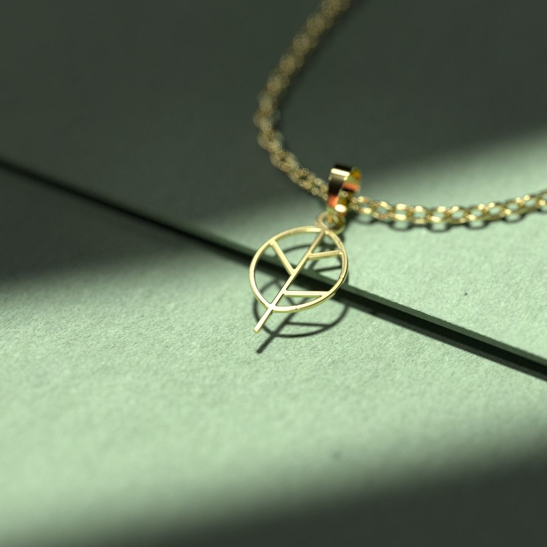 گردنبند طلا 18 عیار زنانه مدوپد مدل برگ کد L2-1-1164 - - 3