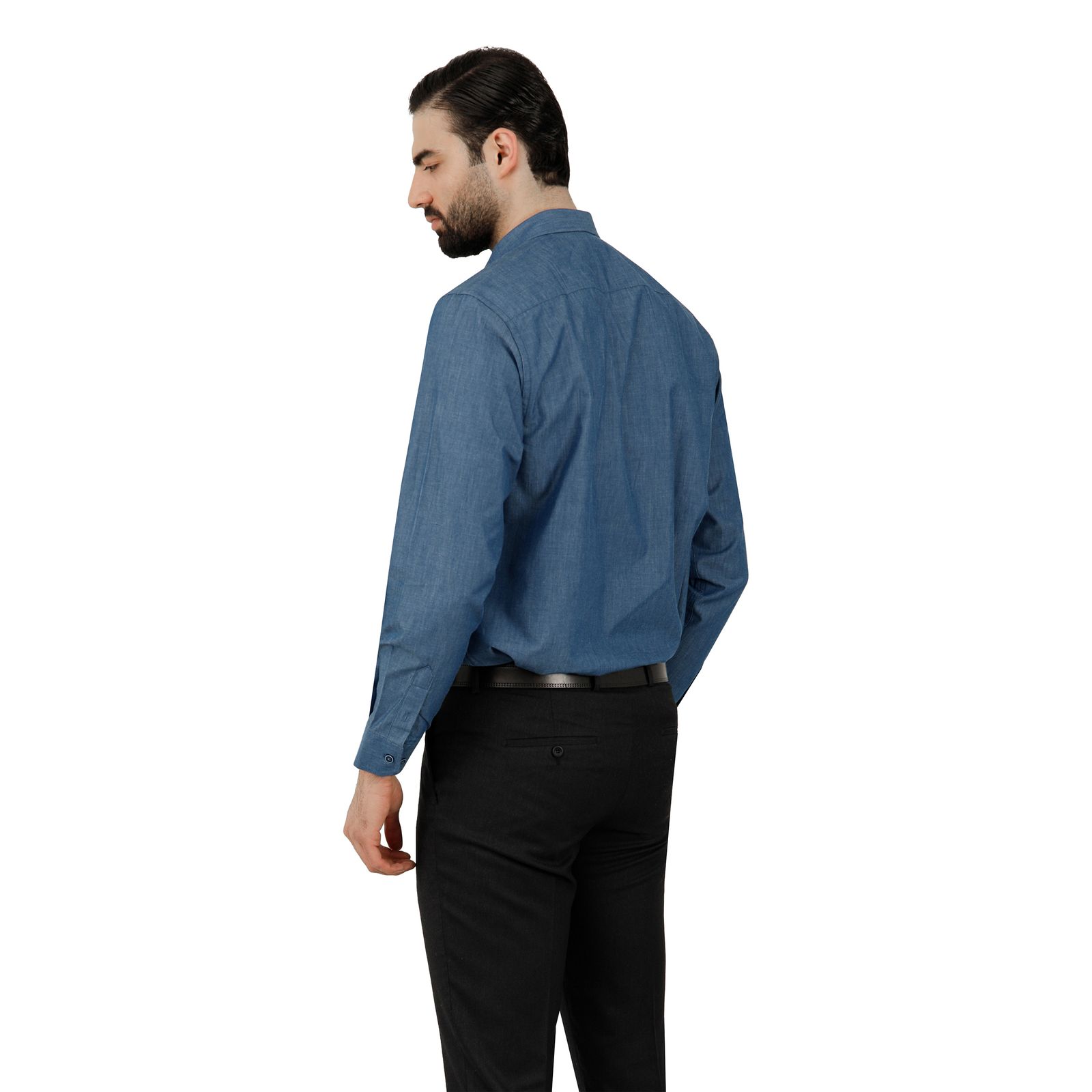 پیراهن آستین بلند مردانه پاتن جامه مدل   102721020242290 طرح جین -  - 3