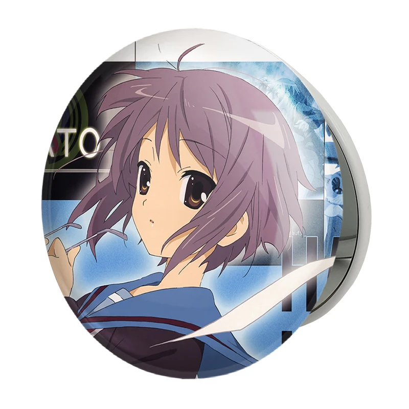 آینه جیبی خندالو طرح یوکی انیمه ناپدید شدن هارومی سوزومیا The Disappearance of Haruhi Suzumiya مدل تاشو کد 23132 