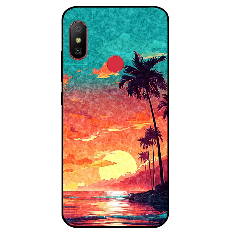 کاور مگافون طرح تابستان مدل 8000 مناسب برای گوشی موبایل شیائومی Redmi 6 Pro / Mi A2 Lite	
