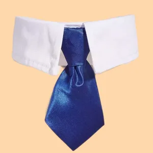 لباس سگ و گربه مدل یقه کراوات کد blu سایز L