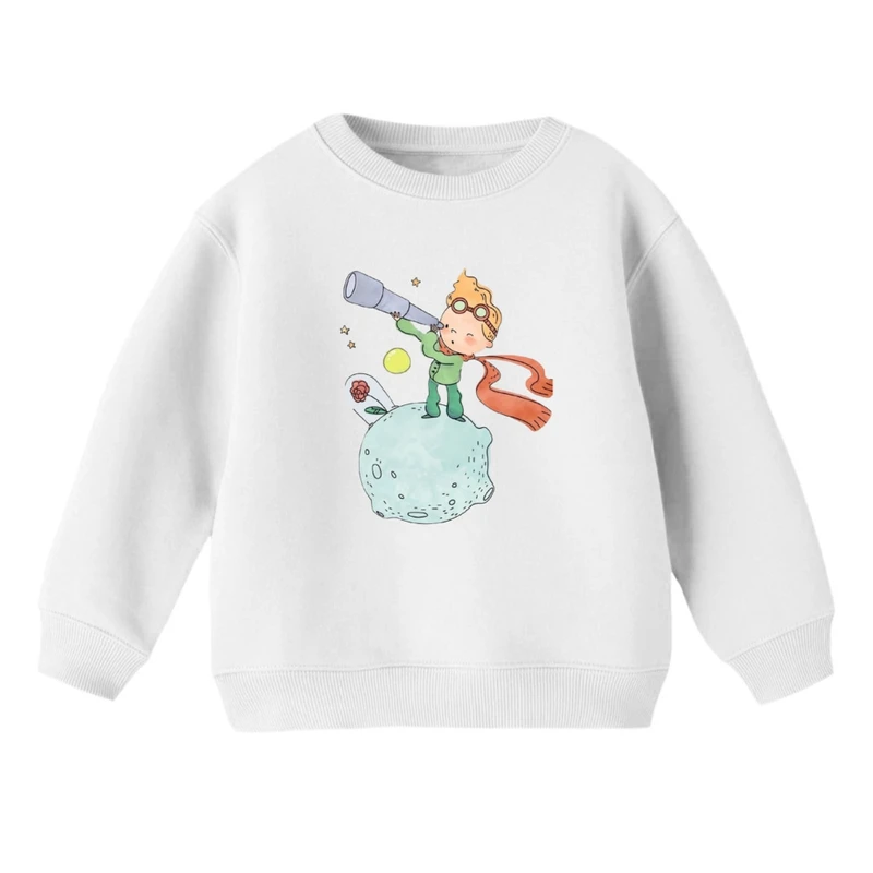 سویشرت بچگانه مدل شازده کوچولو و تلسکوپ