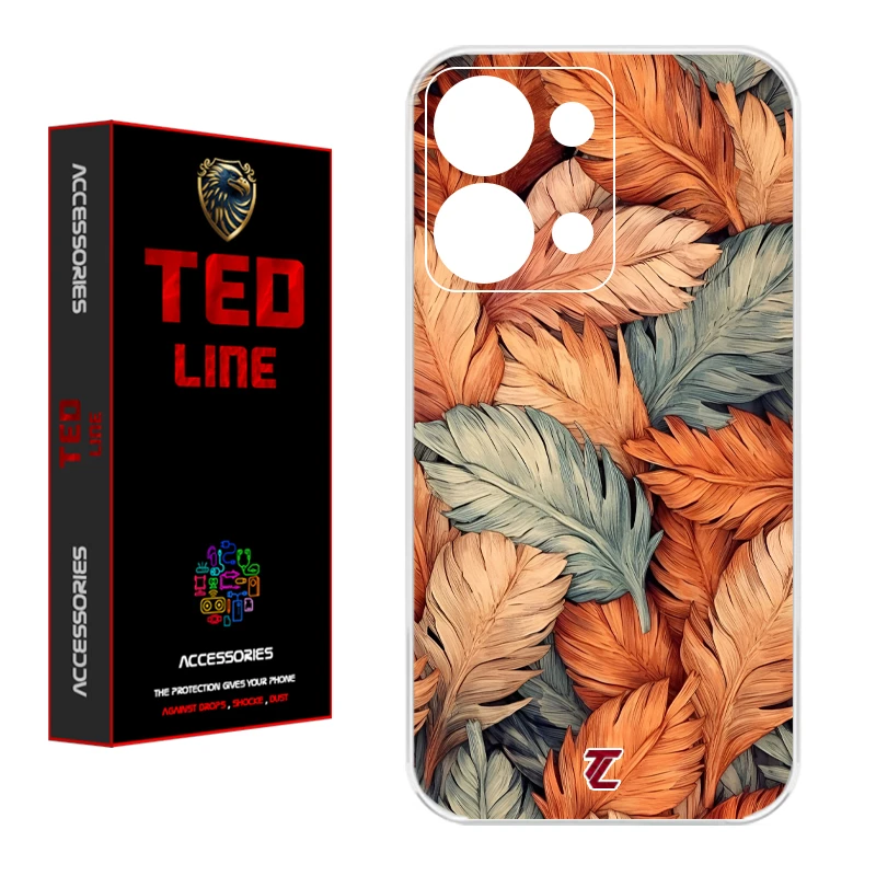 کاور تدلاین طرح برگ کد 1220 مناسب برای گوشی موبایل شیائومی Redmi Note 13 4G