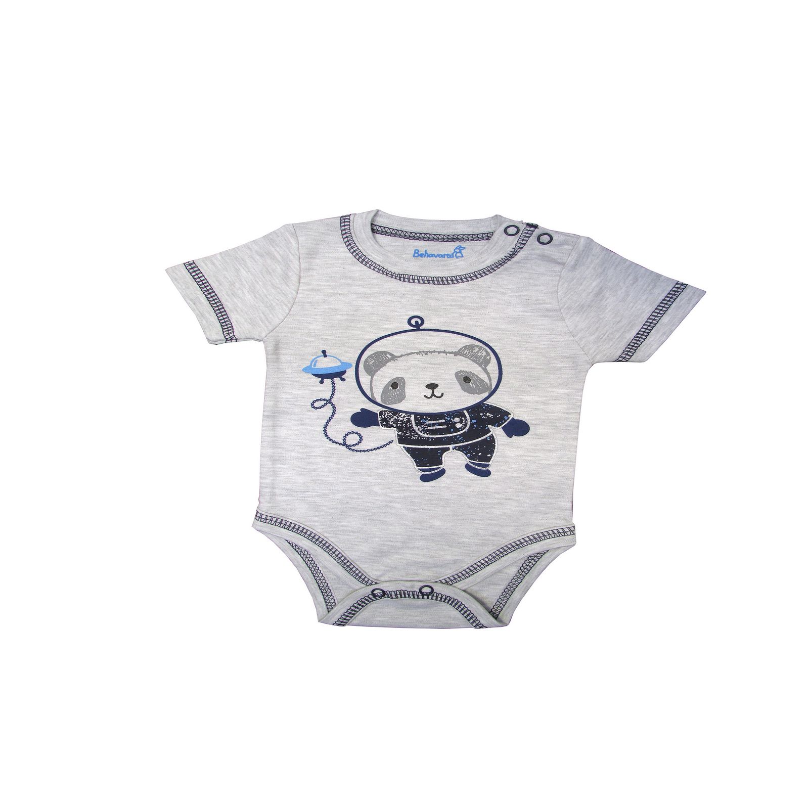 بادی آستین کوتاه نوزادی به آوران مدل فضانورد - - 2