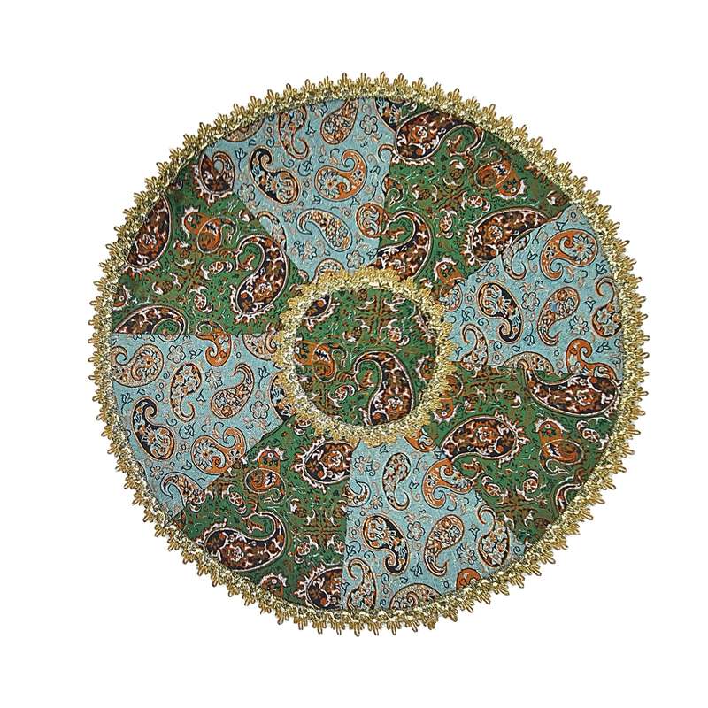رومیزی ترمه مدل چهل تکه سالار کد F152