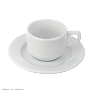 سرویس قهوه خوری 2 پارچه شرکت صنایع چینی تقدیس مدل اسپرسو هتلی رلیف