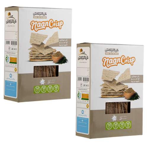 بیسکویت رژیمی حاوی آرد جو، شوید و زیره  تلاش - 300 گرم بسته 2 عددی