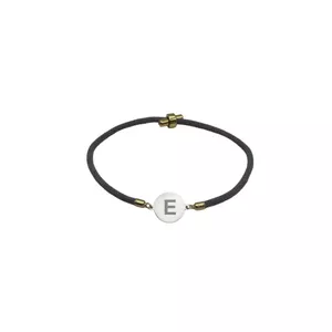 دستبند نقره مدل حکاکی طرح حرف E