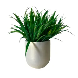 گلدان به همراه گل مصنوعی مدل استوانه رزماری کد 828