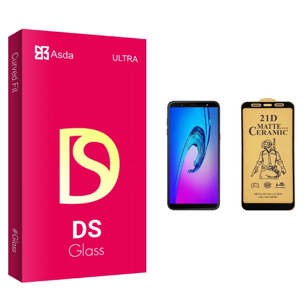 محافظ صفحه نمایش سرامیکی آسدا مدل DS glass مناسب برای گوشی موبایل سامسونگ Galaxy J8 Plus