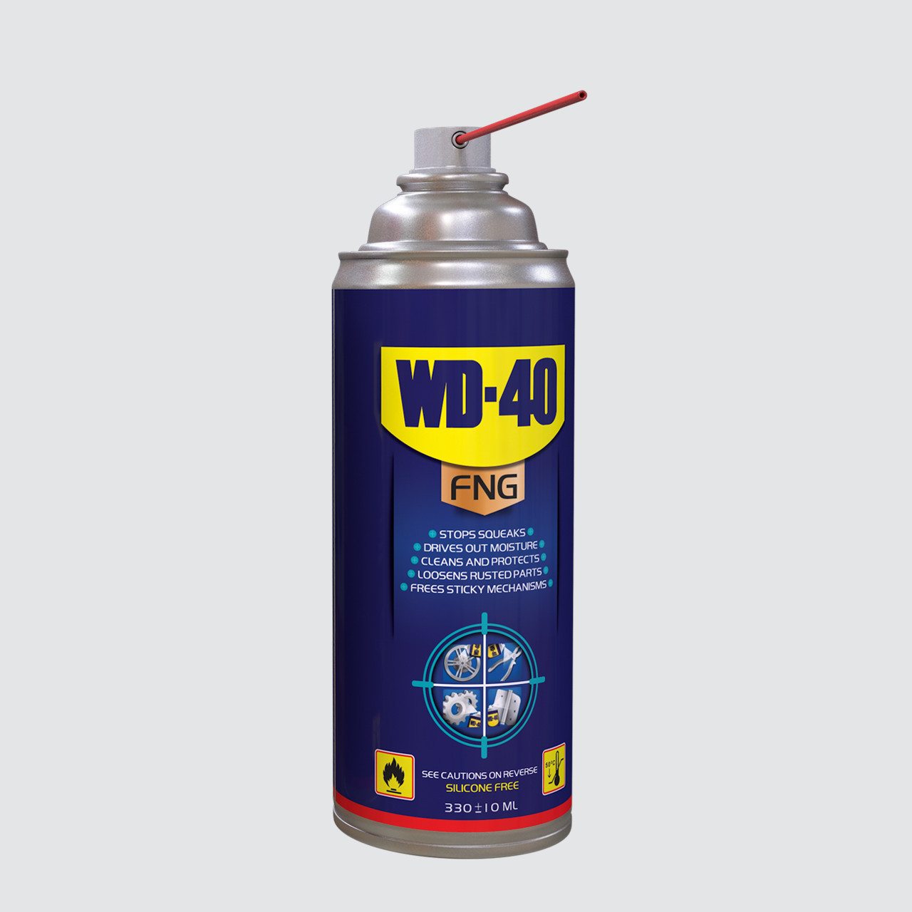 اسپری روان کننده و زنگ بر اف ان جی مدل wd-40 حجم 330 میلی لیتر اسپری روان کننده و زنگ بر اف ان جی مدل wd-40 حجم 330 میلی لیتر