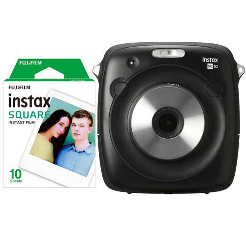دوربین عکاسی چاپ سریع فوجی فیلم مدل Instax Square SQ10 به همراه فیلم