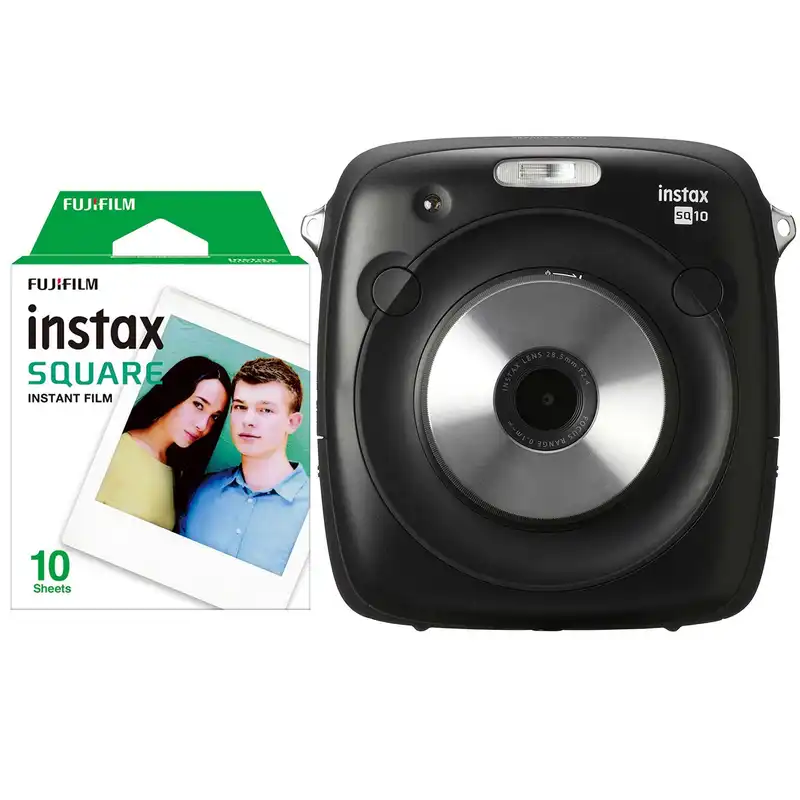 دوربین عکاسی چاپ سریع فوجی فیلم مدل Instax Square SQ10 به همراه فیلم