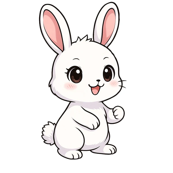 استیکر پارچه و لباس پاد آفرین طرح خرگوشی کد 2059