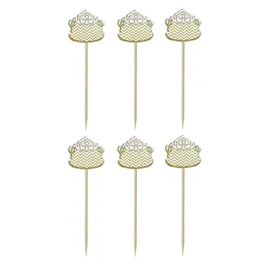 تاپر کیک مستر تم طرح زیگزاگی کد 0029 بسته 6 عددی