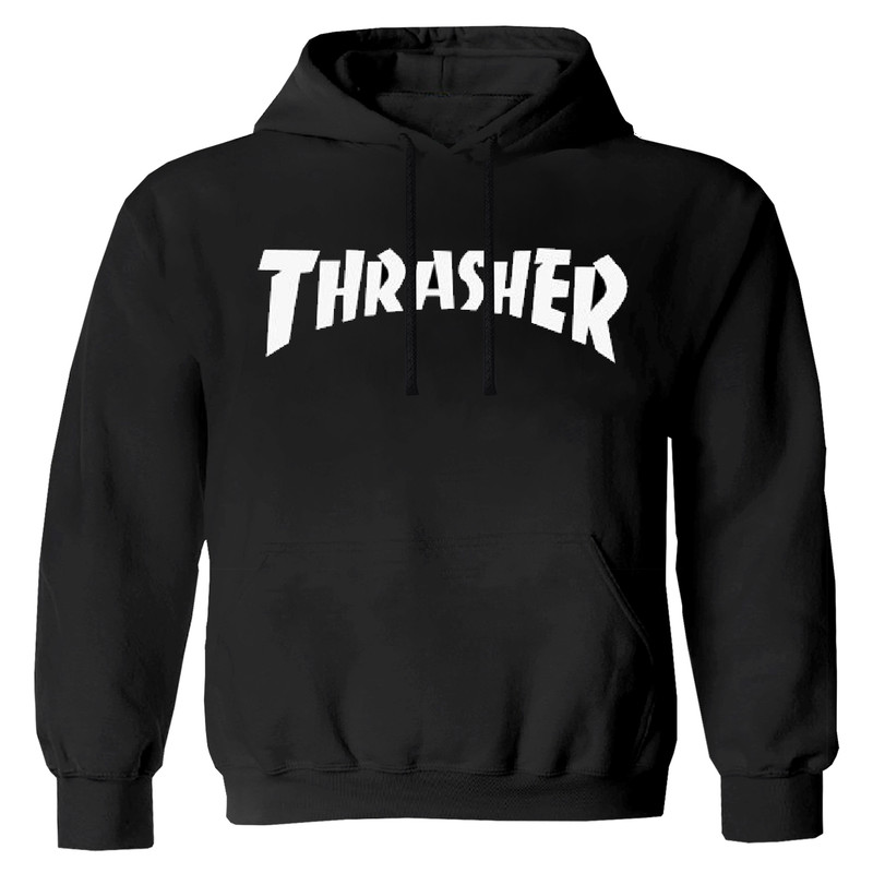 هودی پسرانه مدل W60 THRASHER رنگ مشکی