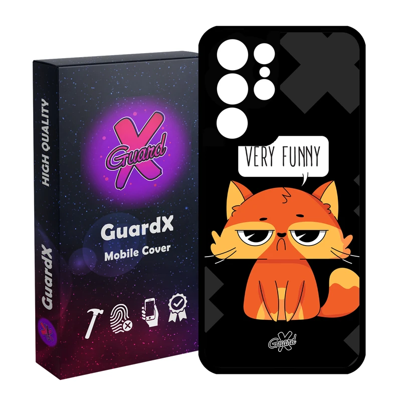 کاور گارد ایکس طرح Funny مدل Glass10161 مناسب برای گوشی موبایل سامسونگ Galaxy S21 Ultra