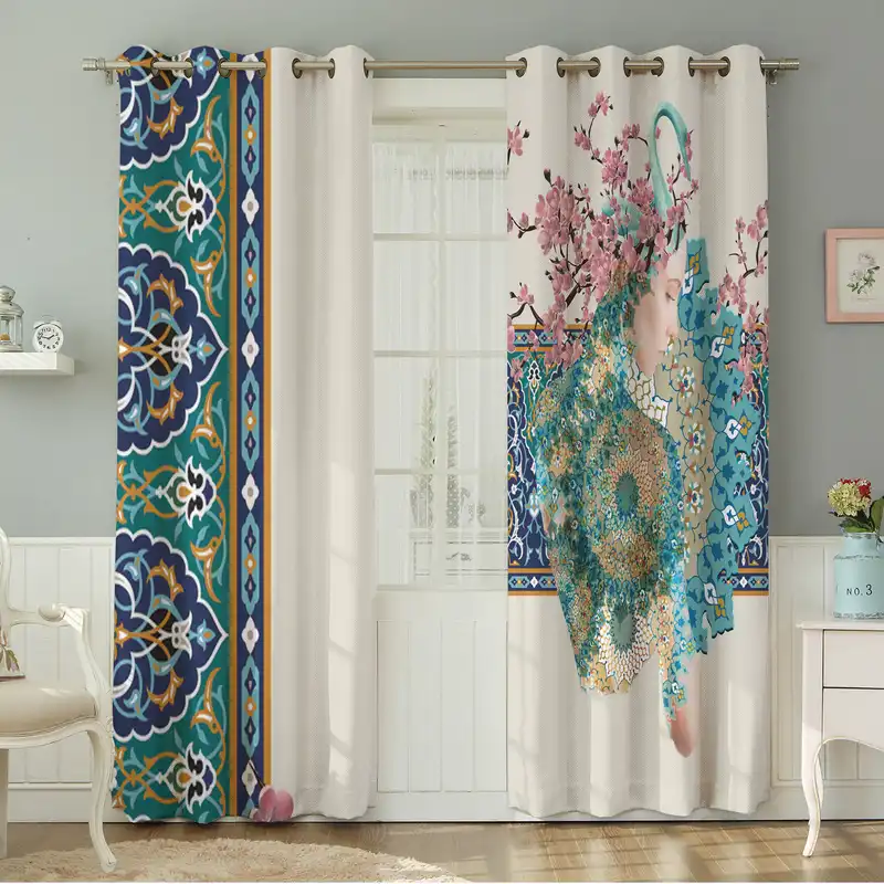 پرده نیروانا طرح مدرن مدل مخمل کد 5130 سایز 140×280 سانتی متر