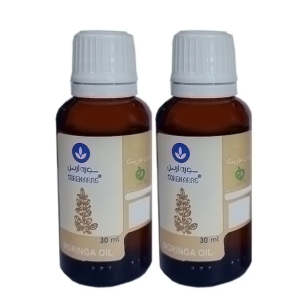 روغن بدن سورن ارس مدل مورینگا مناسب برای انواع پوست حجم 30 میلی لیتر بسته 2 عددی