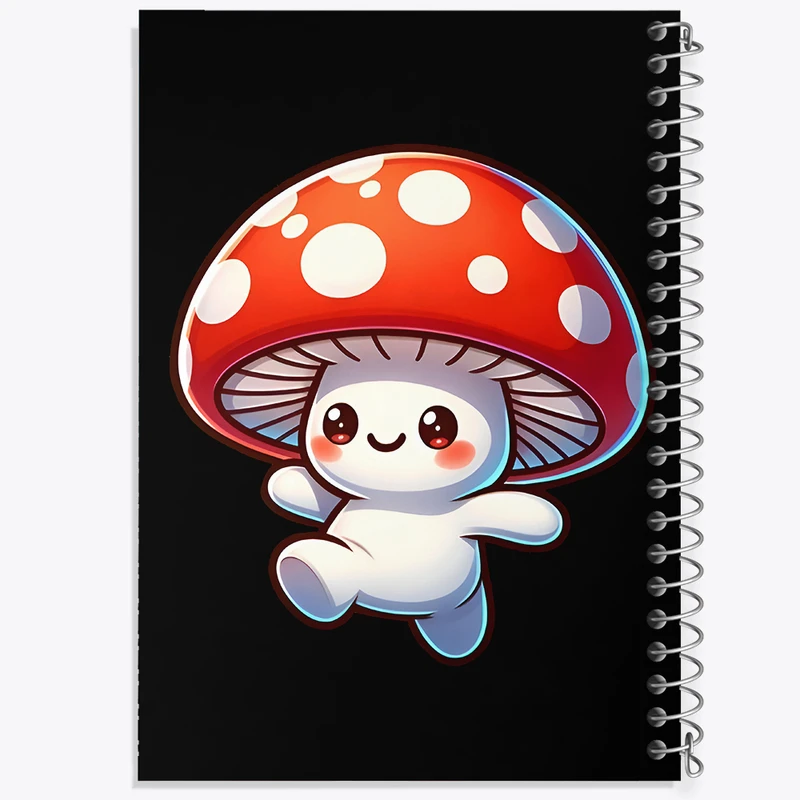 دفتر نقاشی 50 برگ خندالو طرح قارچ کیوت کد F7725