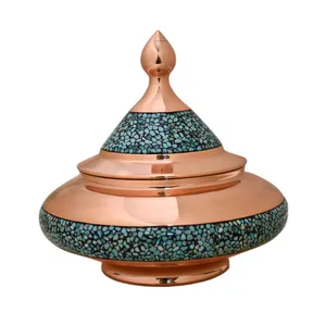 شکلات خوری فیروزه کوبی مدل بشقاب پرنده کد 18