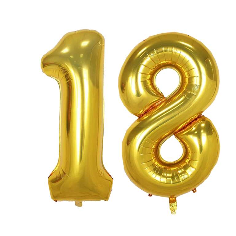 بادکنک فویلی سورتک مدل 18 بسته دو عددی