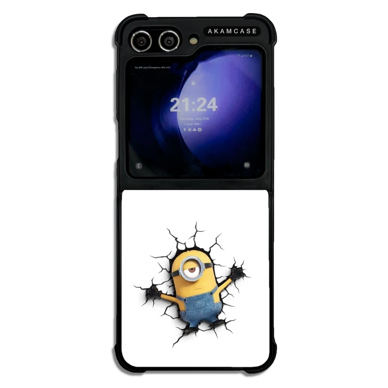 کاور آکام مدل AMC-WSGZFLIP5-MINIONS12 مناسب برای گوشی موبایل سامسونگ Galaxy Z Flip 5