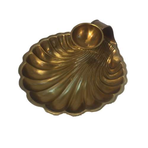 ظرف برنجی مدل صدفی