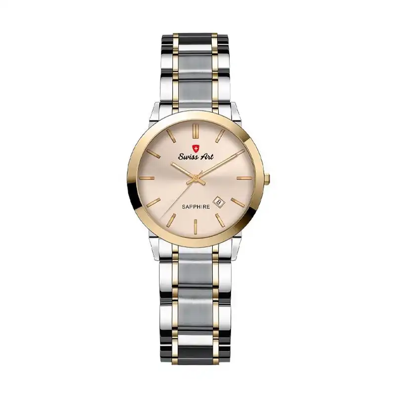 ست ساعت مچی عقربه ای زنانه و مردانه سوئیس آرت مدل 920040GL