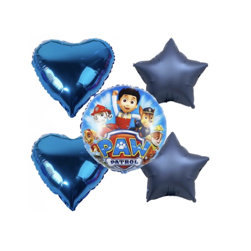 بادکنک فویلی پارتی لند تهران طرح سگ های نگهبان کد pawpatrol33 مجموعه 5 عددی