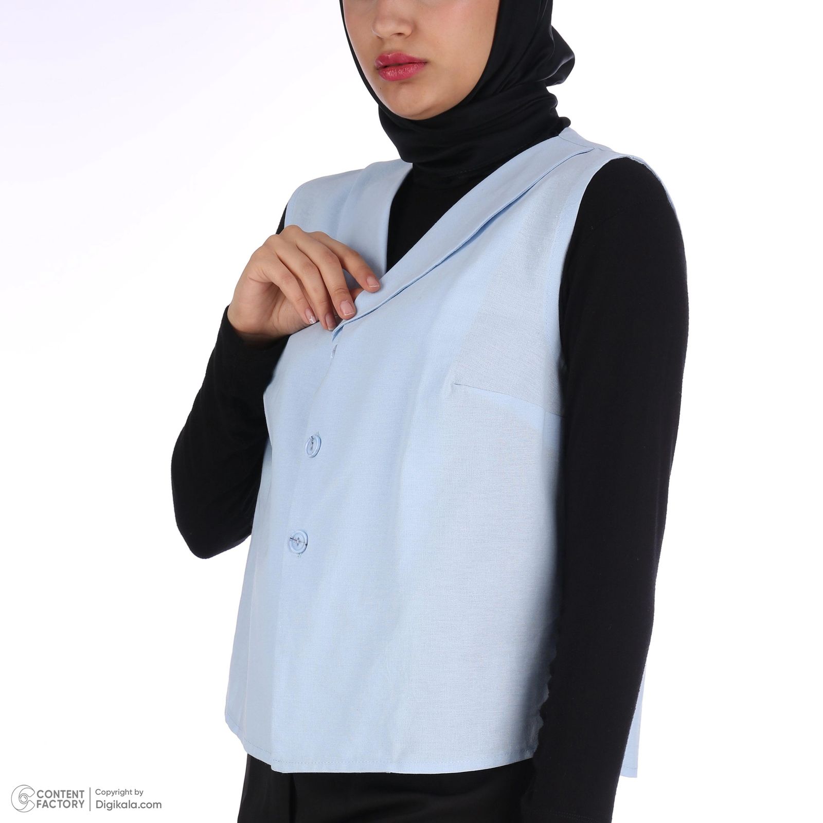 جلیقه زنانه نیو نیل مدل a50206 رنگ آبی -  - 10
