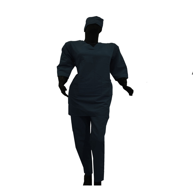 روپوش  و شلوار پزشکی زنانه مدل 308SH به همراه کلاه