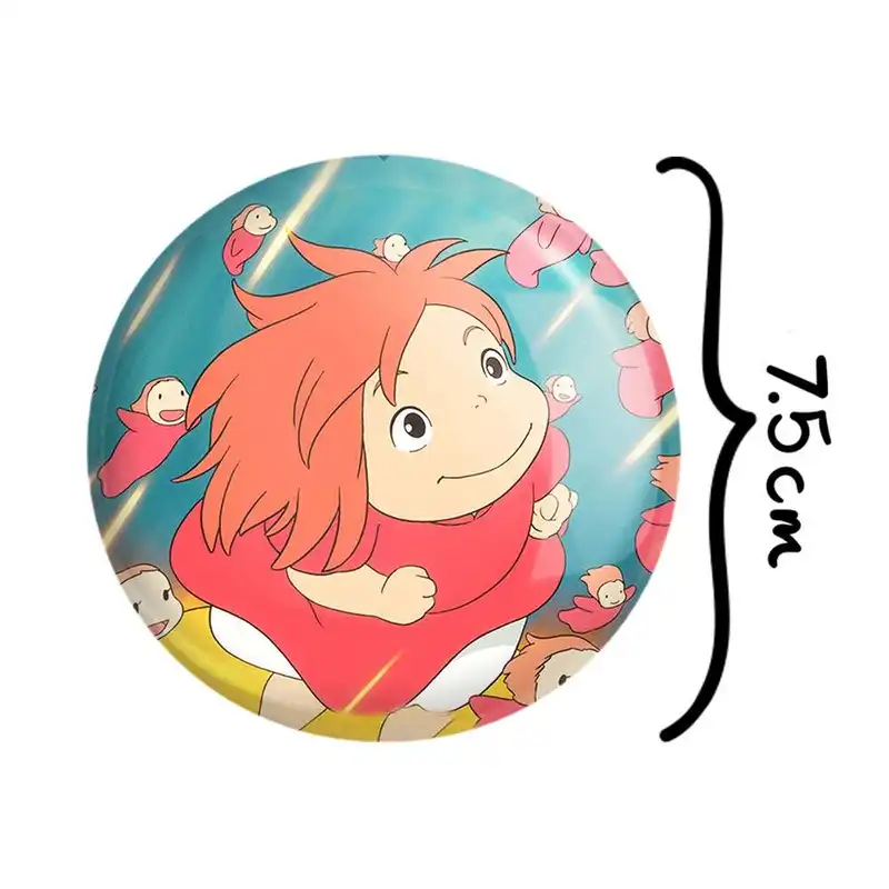 آینه جیبی خندالو طرح انیمه پونیو کد 4898