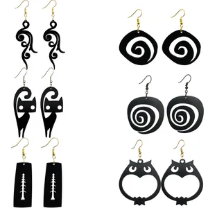 گوشواره زنانه هانستو مدل E6-206 مجموعه شش عددي