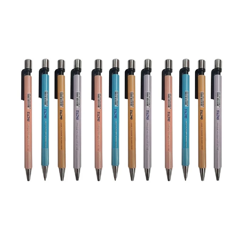 مداد نوکی 0.5 میلی متری فکتیس مدل پاستلی بسته 12 عددی